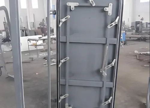 Porta stagna a gas a doppia anta in acciaio marino