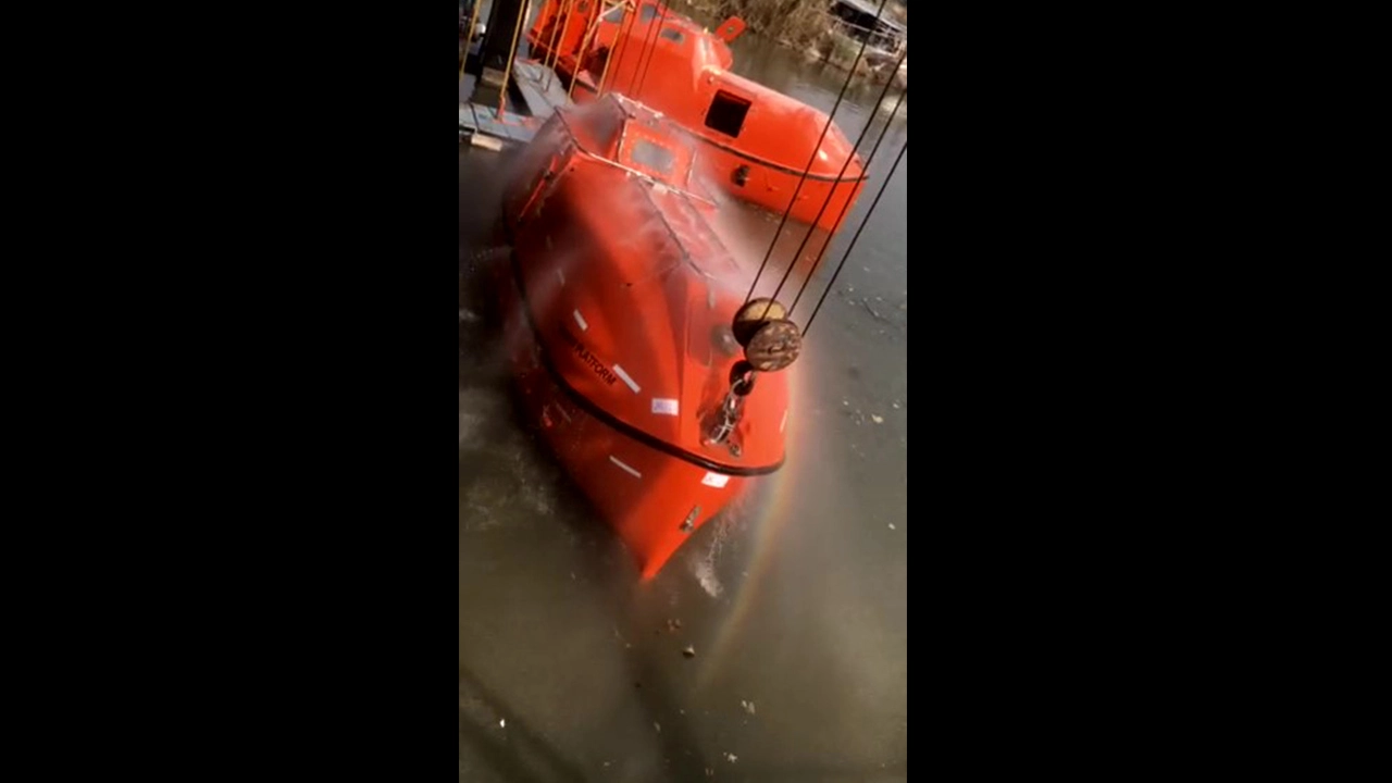 Dimostrazione di varo della scialuppa di salvataggio Zhenjiang Normanship