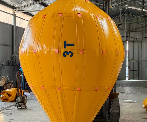 Fabbrica di sacche di sollevamento ad aria subacquea in PVC per carichi da 100 tonnellate per impiego paracadutistico
