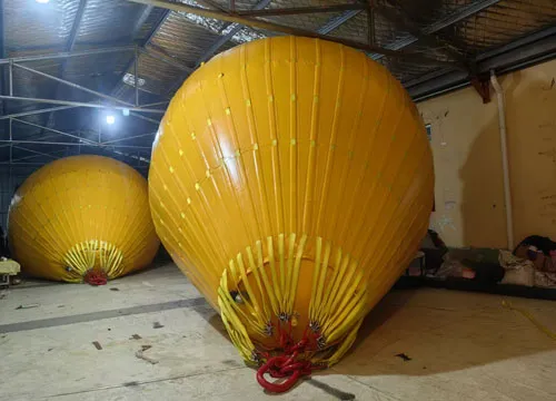 Sacco di zavorra riempito d'acqua per test di carico di prova per gru da 35 tonnellate